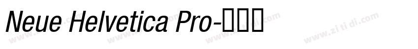 Neue Helvetica Pro字体转换